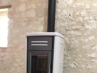 Pose d'un poêle à granulés